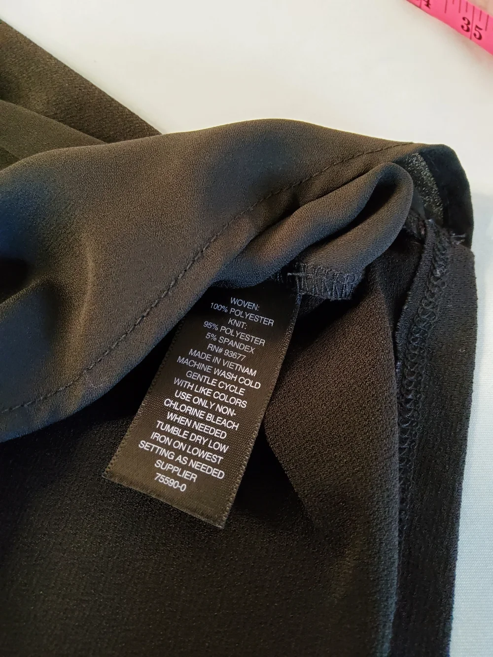 Worthington Black V-Neck Sleeveless Chiffon Camisole - Picture 6 of 6